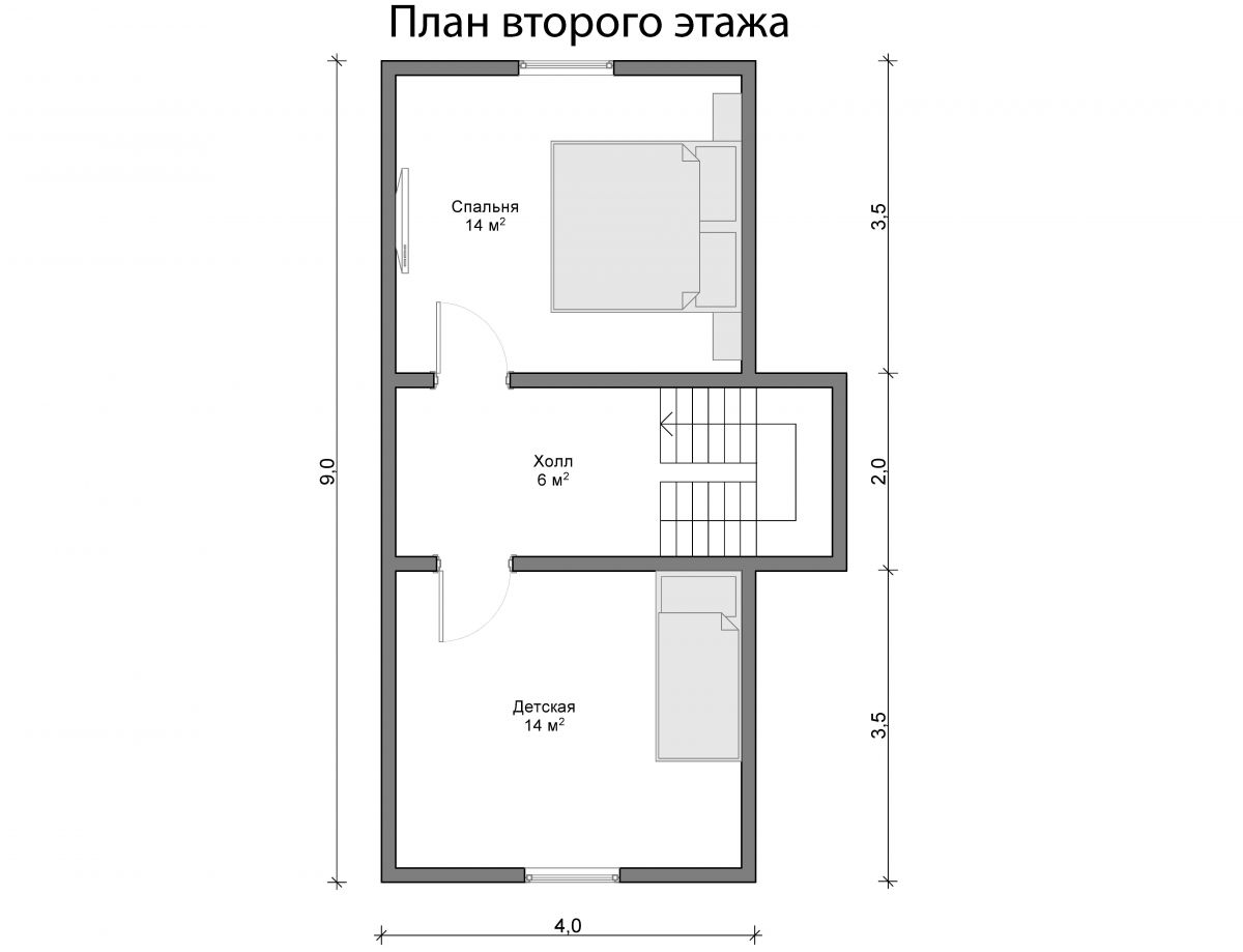 Дом из бруса 9х9 «Степан»2