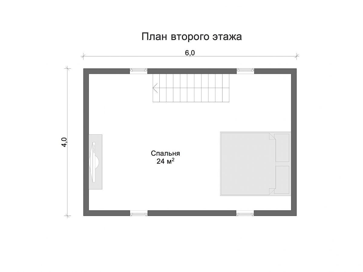 Дом из бруса 6х8 «Афиноген»2